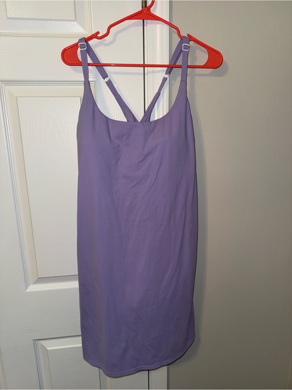 Lavender Athletic Halara Dress with Cross-Back Straps
